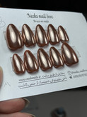 ناخن مصنوعی از جنس کاشت آماده کروم موکا
