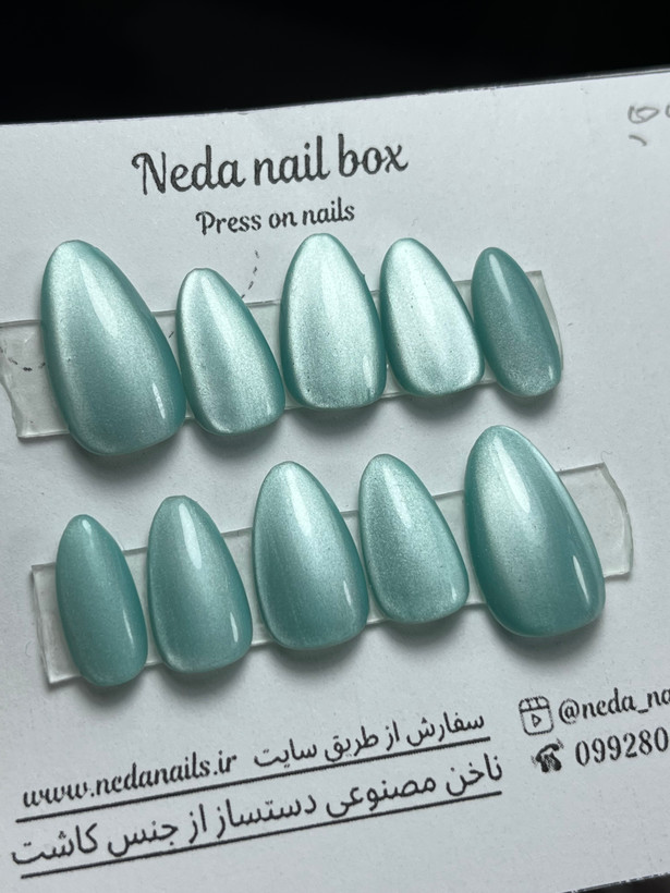 ناخن آیس سبز ماچا آماده ارسال